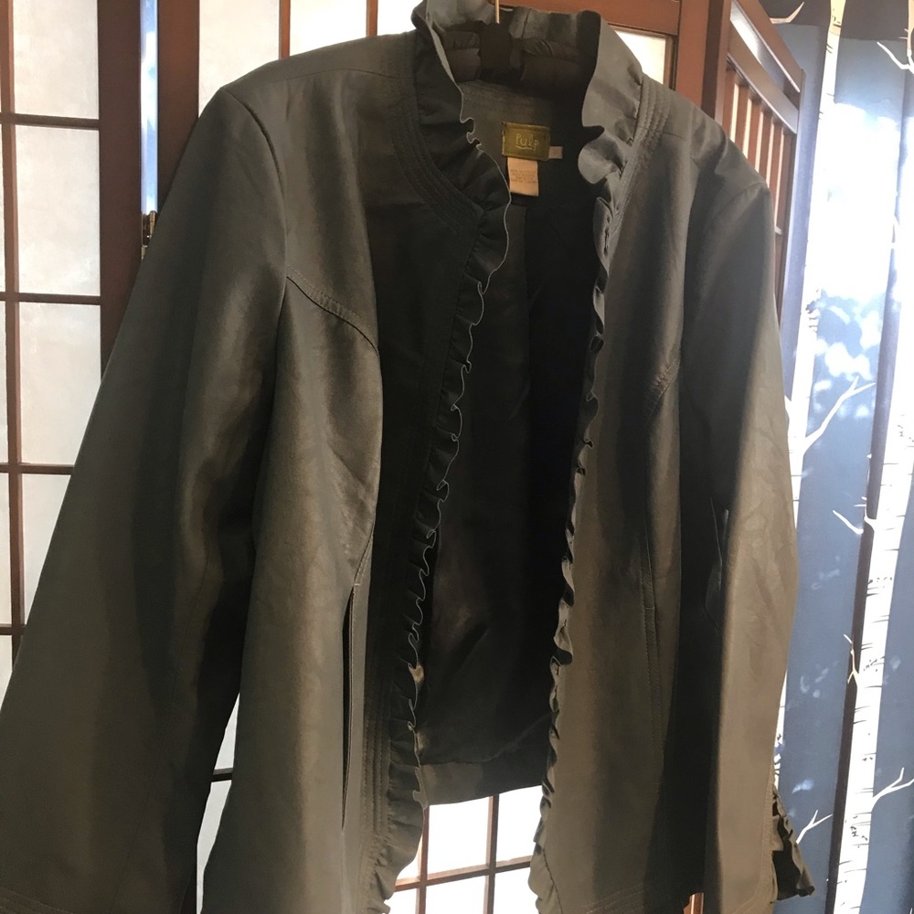Pulp blue vynal blue jacket